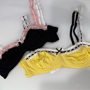 Intimately So Sweet balconette underwire NWOT pasta combo/black combo